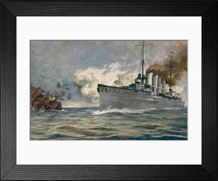 Framed Print : Germans Sink French Ship Framed Print : Germans Sink French Ship