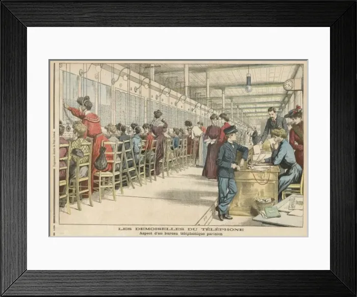 Framed Print : Paris Phone Exchange Framed Print : Paris Phone Exchange