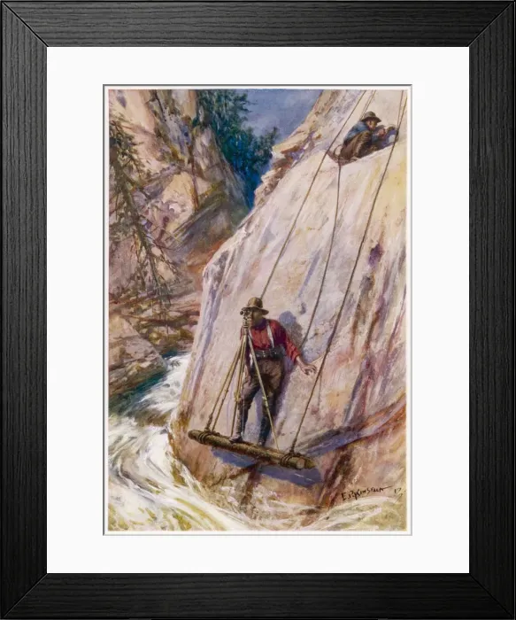 Framed Print : Rail Surveying Canada Framed Print : Rail Surveying Canada