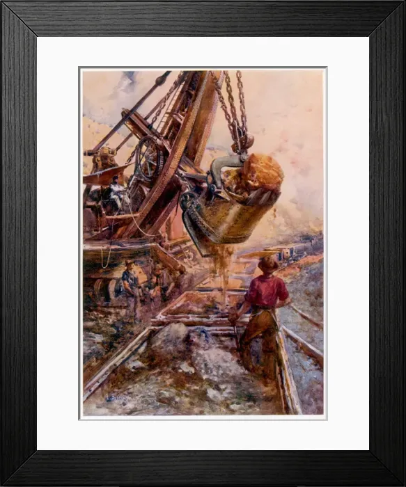 Framed Print : Steam Shovel Canada Framed Print : Steam Shovel Canada