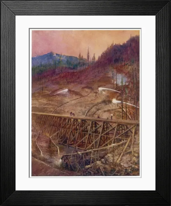 Framed Print : Building Trestle Viaduct Framed Print : Building Trestle Viaduct