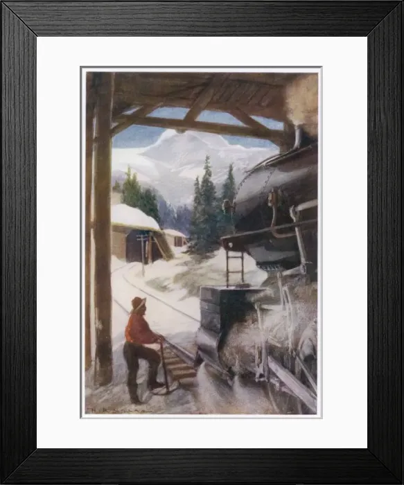 Framed Print : Protecting Rail, Canada Framed Print : Protecting Rail, Canada