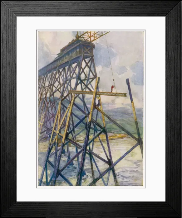 Framed Print : Battle River Bridge Framed Print : Battle River Bridge