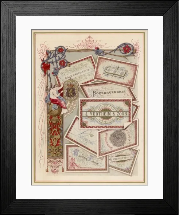 Framed Print : Dutch Printers Example