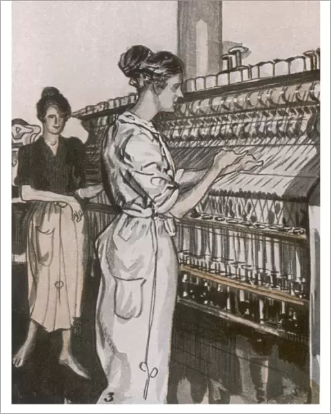 Women Twisting Yarn 1920