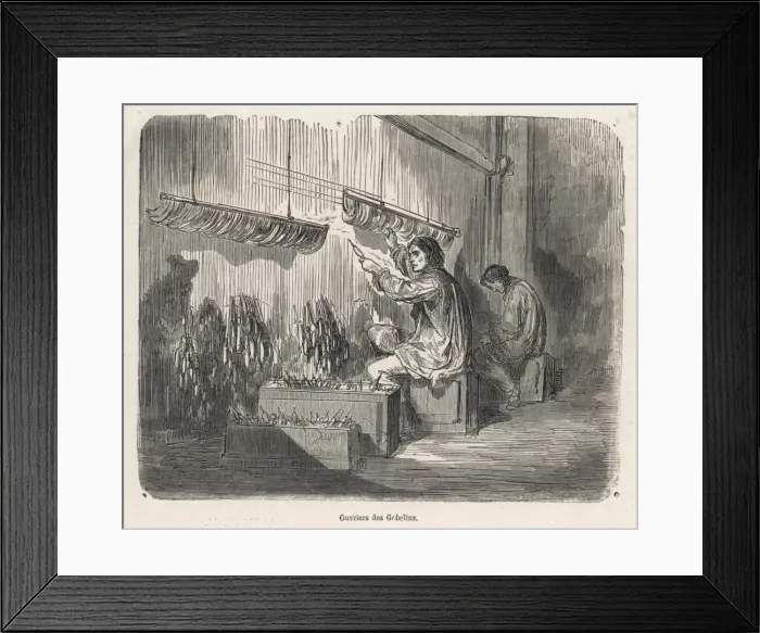 Framed Print : Gobelins Tapestry, Dore Framed Print : Gobelins Tapestry, Dore
