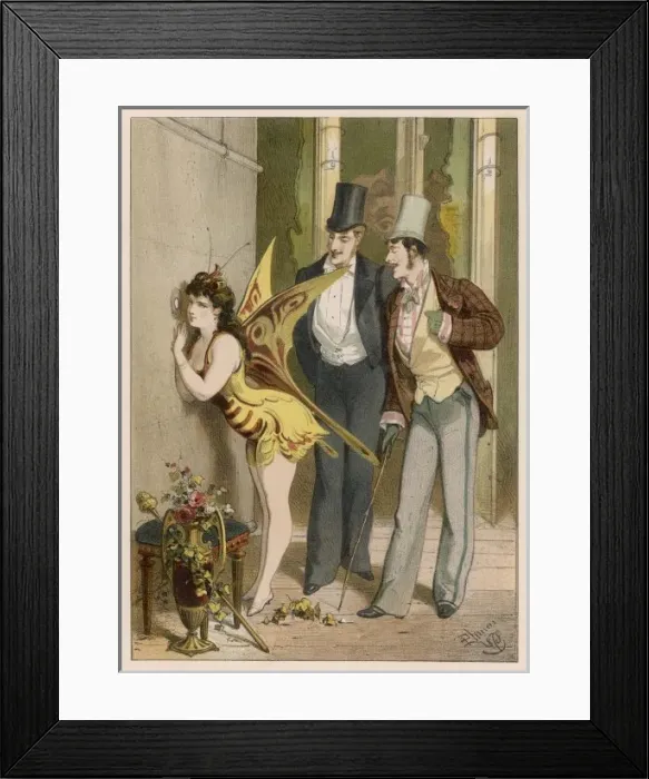 Framed Print : Dancer and Admirers Framed Print : Dancer and Admirers
