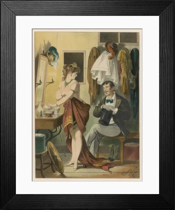Framed Print : Actress and an Admirer Framed Print : Actress and an Admirer