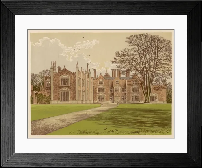 Framed Print : Witchingham Hall / 1879 Framed Print : Witchingham Hall / 1879