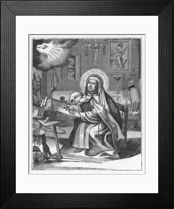 Framed Print : Saint Teresa Writing Framed Print : Saint Teresa Writing