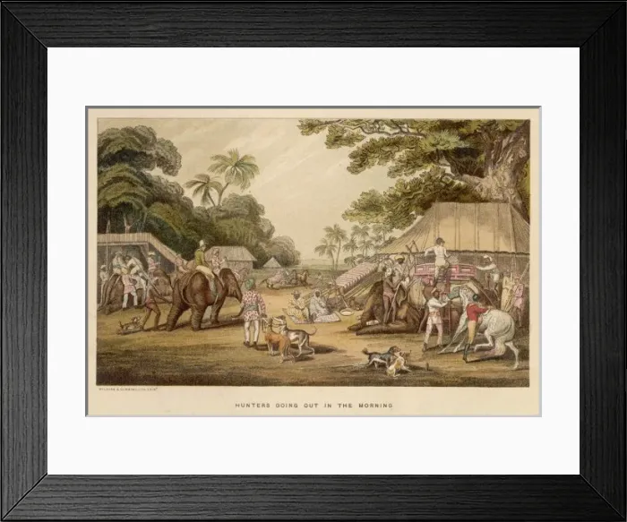 Framed Print : Hunters Starting Out Framed Print : Hunters Starting Out