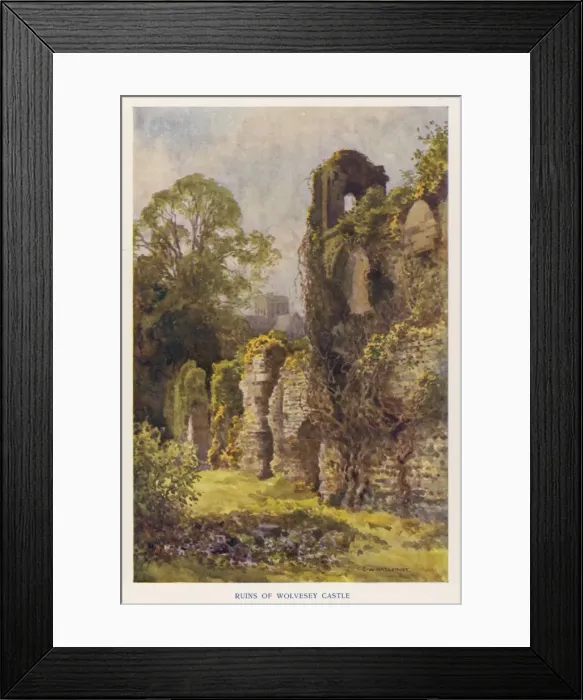 Framed Print : Winchester / Wolvesey 1908 Framed Print : Winchester / Wolvesey 1908