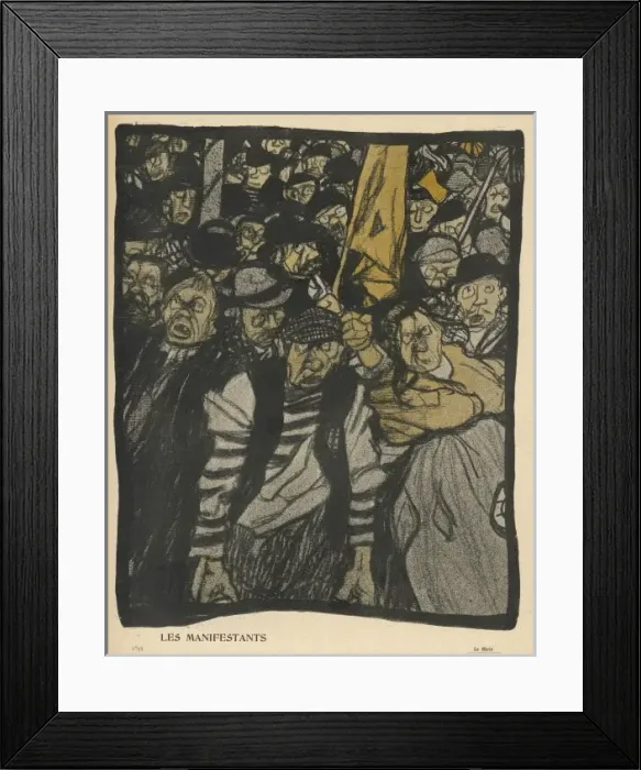 Framed Print : Crowd Demonstrates Framed Print : Crowd Demonstrates