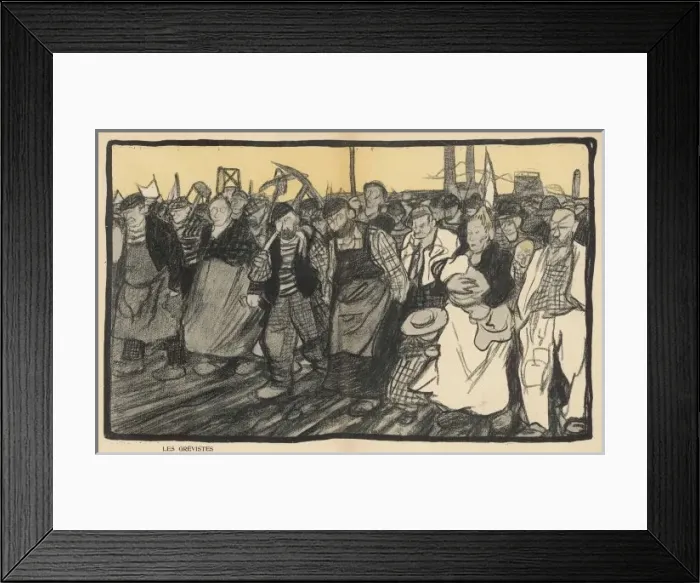 Framed Print : Crowd on Strike Framed Print : Crowd on Strike