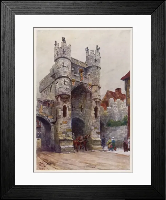 Framed Print : York / Monk Bar 1905 Framed Print : York / Monk Bar 1905