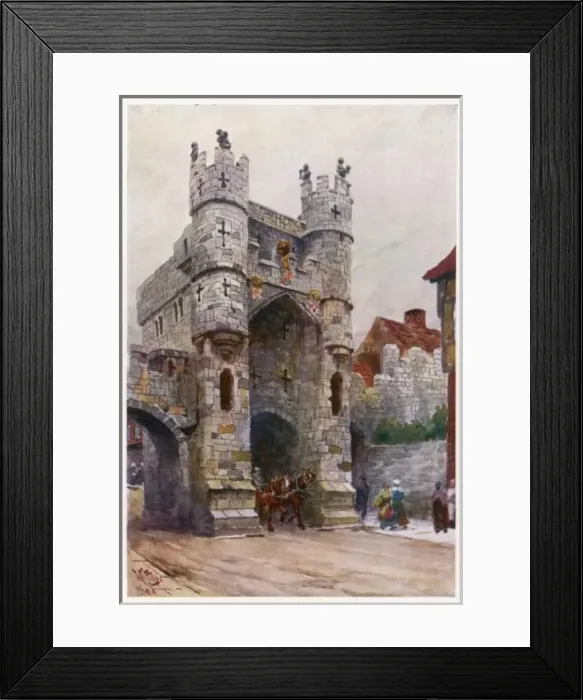Framed Print : York / Micklegate Bar 1905 Framed Print : York / Micklegate Bar 1905