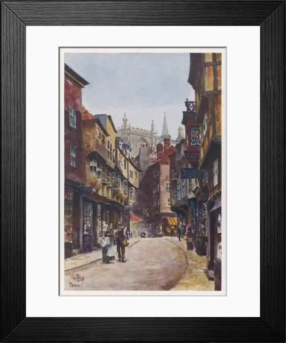 Framed Print : York  /  Stonegate 1905