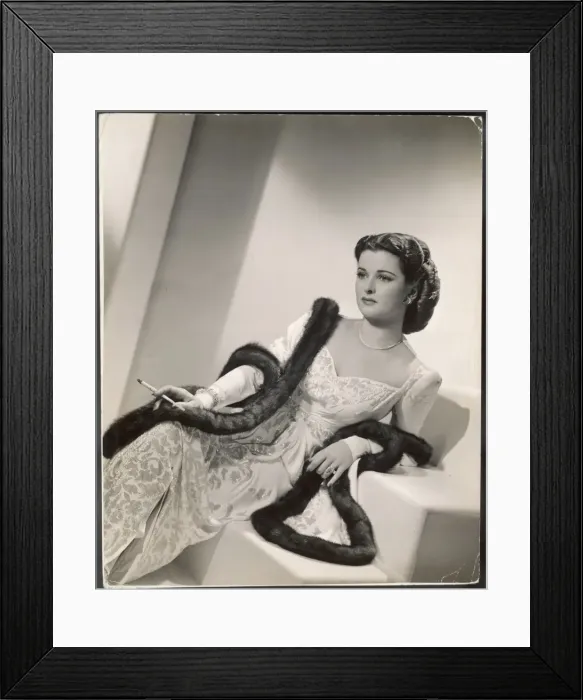 Framed Print : Glamorous Smoker 1942 Framed Print : Glamorous Smoker 1942