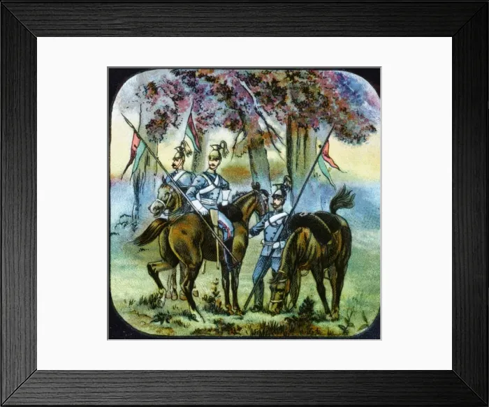 Framed Print : Lancers and their Horses Framed Print : Lancers and their Horses