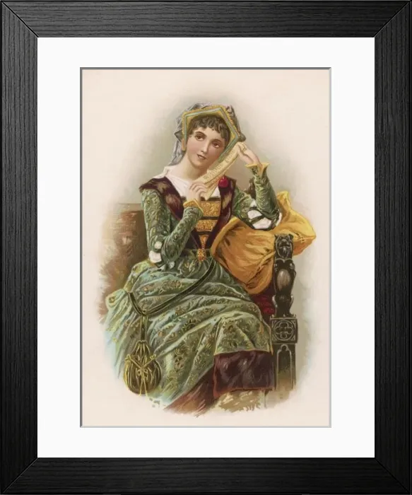 Framed Print : 16th Century Woman Framed Print : 16th Century Woman