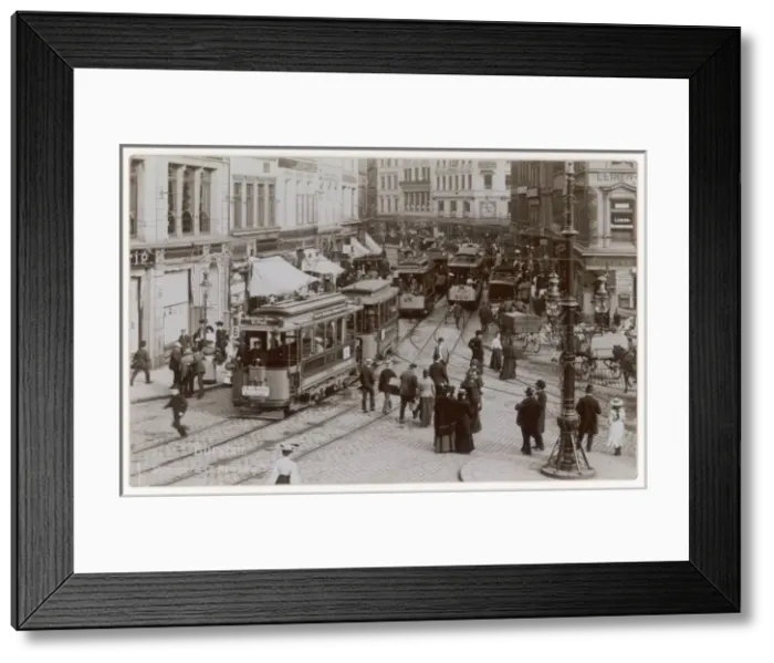Framed Print : Hamburg Street Scene Framed Print : Hamburg Street Scene