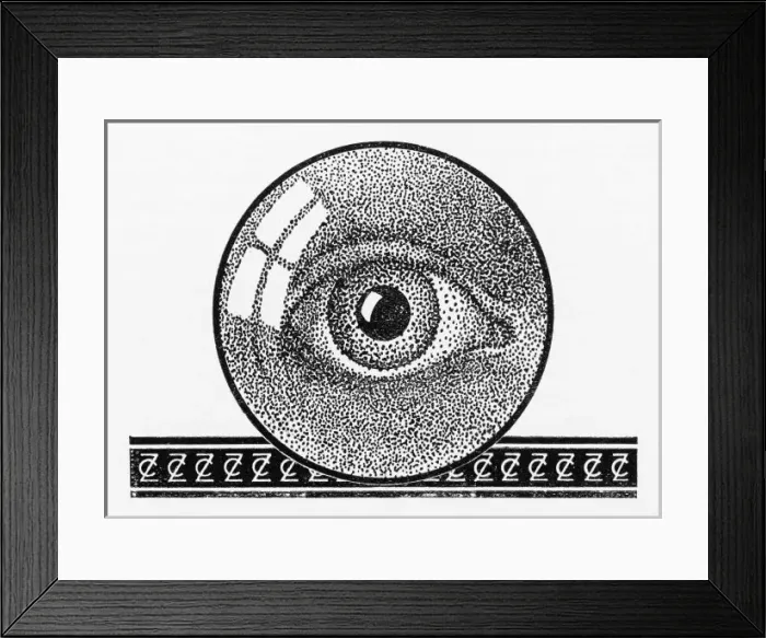 Framed Print : Diagram of Eye / 1928 Framed Print : Diagram of Eye / 1928