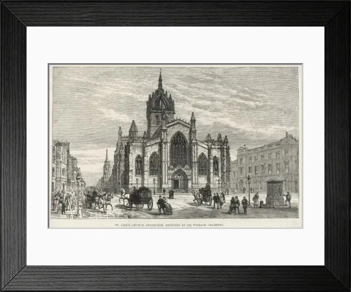 Framed Print : Edinburgh / St Giles 1883 Framed Print : Edinburgh / St Giles 1883