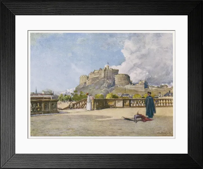Framed Print : Edinburgh Castle / 1904 Framed Print : Edinburgh Castle / 1904