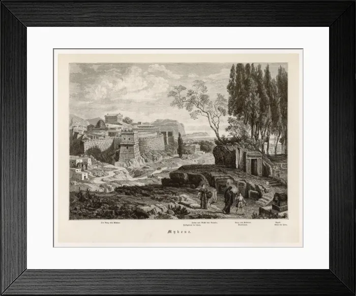 Framed Print : Reconstruction / Mycenae Framed Print : Reconstruction / Mycenae