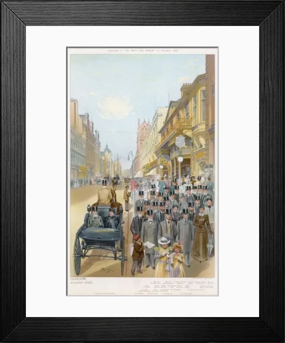 Framed Print : Glasgow / Buchanan Street Framed Print : Glasgow / Buchanan Street