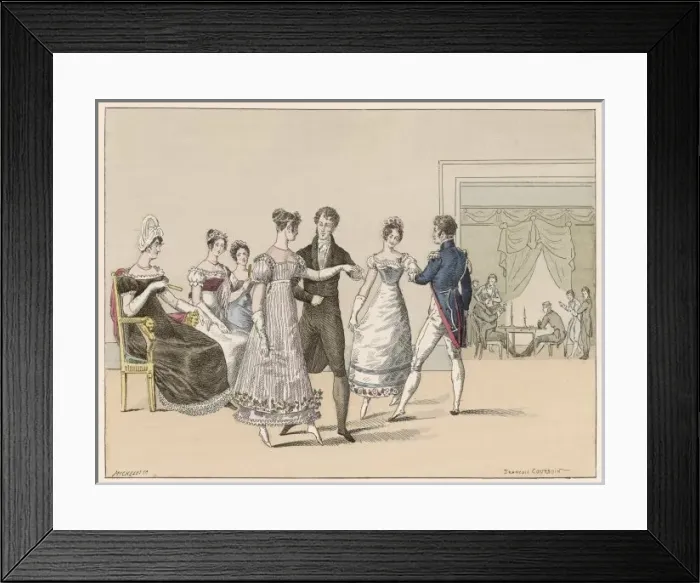 Framed Print : Fashionable Ball, France Framed Print : Fashionable Ball, France