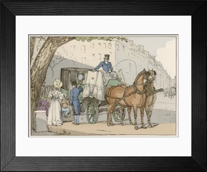 Framed Print : Private Carriage 1820S Framed Print : Private Carriage 1820S