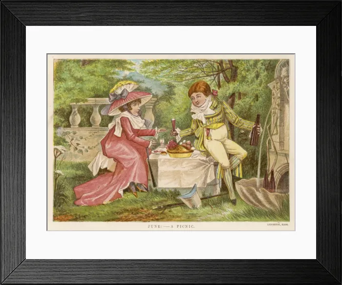 Framed Print : Picnic for Two Framed Print : Picnic for Two