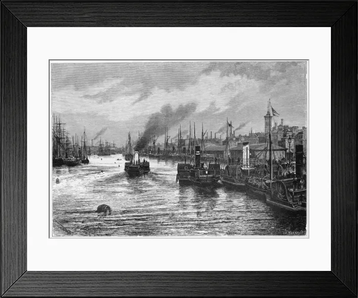 Framed Print : Glasgow / Port C1880S Framed Print : Glasgow / Port C1880S