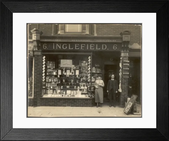 Framed Print : Inglefield Stationers Framed Print : Inglefield Stationers