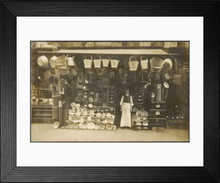 Framed Print : IRONMONGERs SHOP / C. 1900 Framed Print : IRONMONGERs SHOP / C. 1900