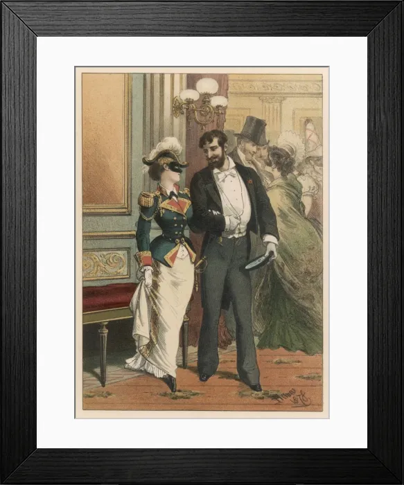 Framed Print : Masquerade / Spain 1878 Framed Print : Masquerade / Spain 1878