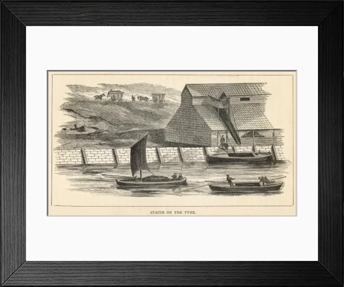 Framed Print : Coal / Tyne Staith / 1892 Framed Print : Coal / Tyne Staith / 1892