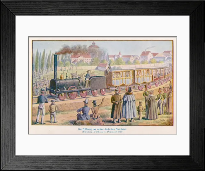 Framed Print : First German Train Framed Print : First German Train