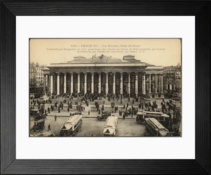 Framed Print : Paris Bourse 1903 Framed Print : Paris Bourse 1903
