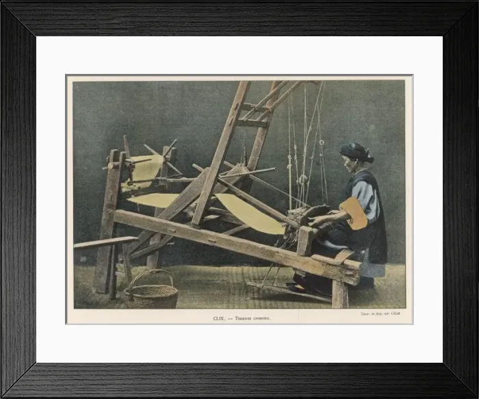 Framed Print : Weaving in China Framed Print : Weaving in China