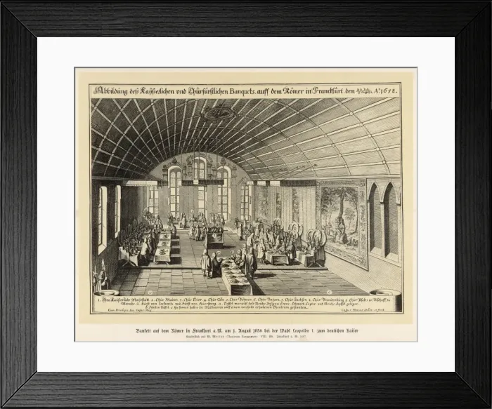 Framed Print : Imperial Banquet 1658 Framed Print : Imperial Banquet 1658