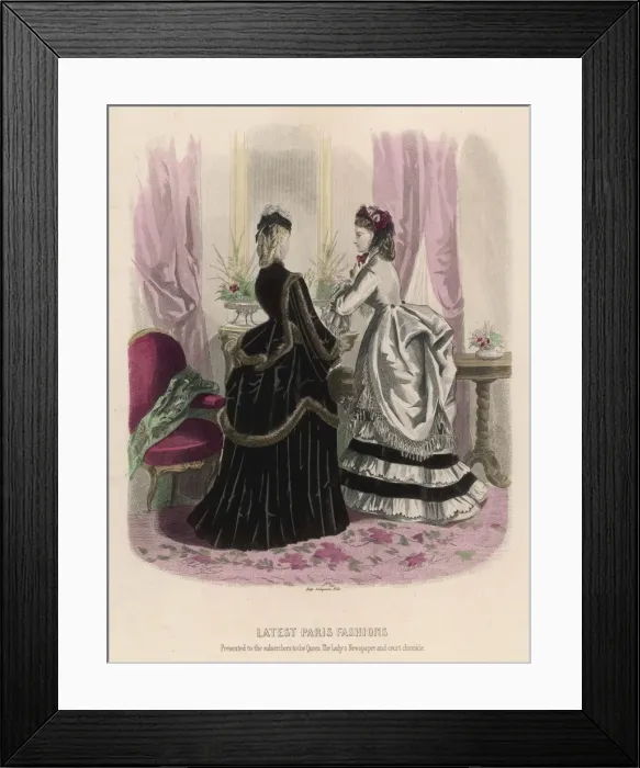 Framed Print : Costume December 1871