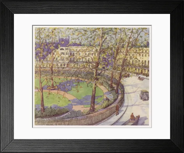 Framed Print : London / Spring in Square Framed Print : London / Spring in Square