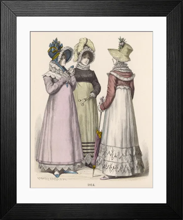 Framed Print : Fashions of 1814 Framed Print : Fashions of 1814