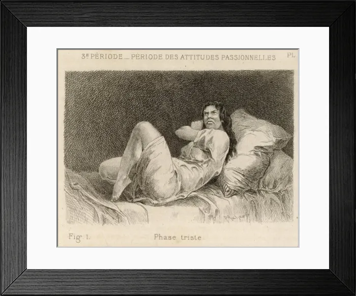 Framed Print : Insanity / Hysteria / 1881 Framed Print : Insanity / Hysteria / 1881
