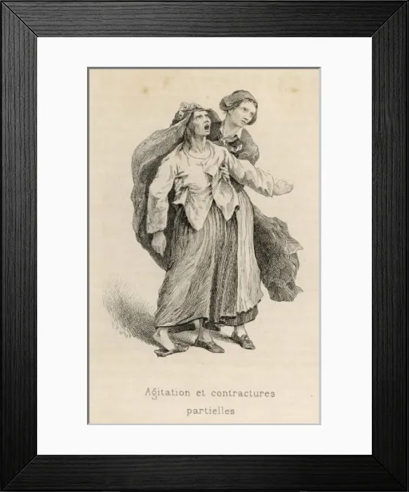 Framed Print : Insanity / Hysteria / 1881 Framed Print : Insanity / Hysteria / 1881