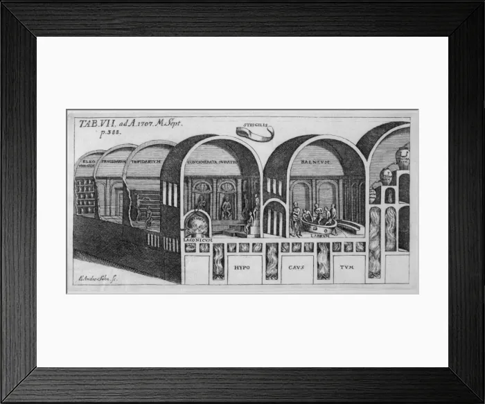 Framed Print : Roman Hypocaust Framed Print : Roman Hypocaust