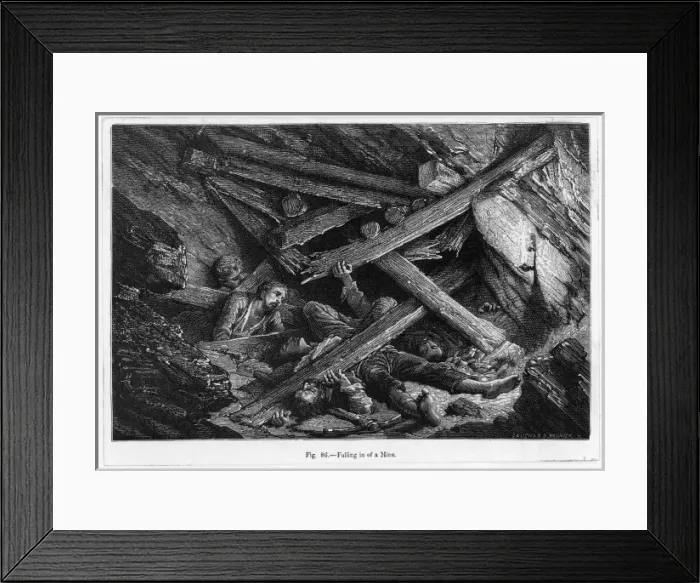 Framed Print : Coal Mine / A Fall-In Framed Print : Coal Mine / A Fall-In