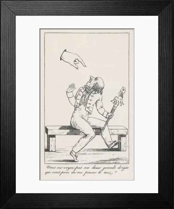 Framed Print : Insanity / Delusion / Cartoo Framed Print : Insanity / Delusion / Cartoo